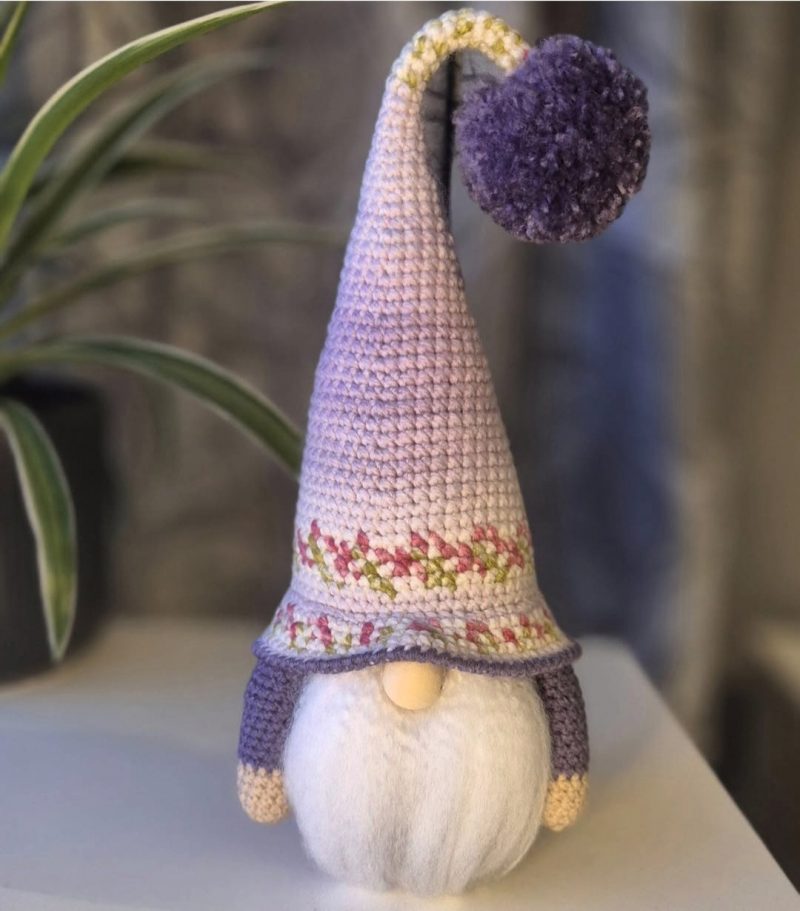 Beautiful handmade crochet gonk/gnome.
