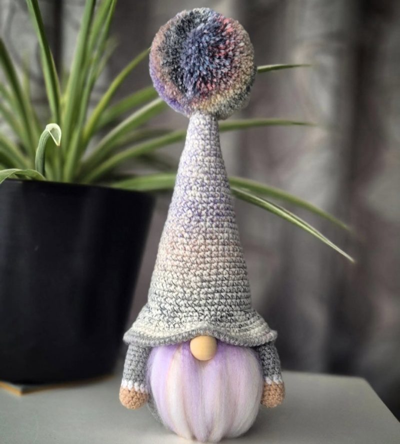 Beautiful handmade crochet gonk/gnome.