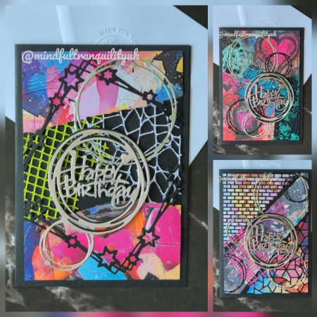 Chaos Graffiti Inspired Handmade Birthday Card | Urban Street Art Collection | Mixed Media Birthday Card | Contemporary Art Greeting Card | Unique Birthday Gift