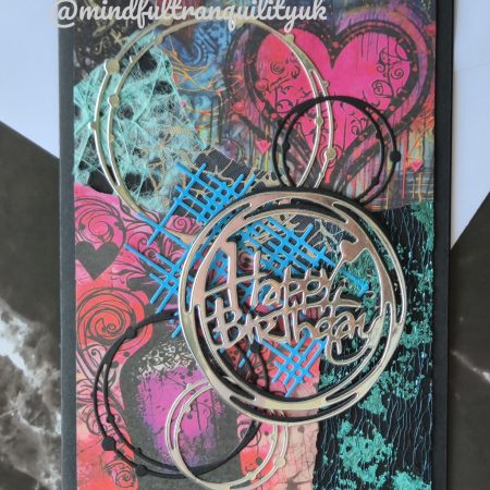 Chaos Graffiti Inspired Handmade Birthday Card | Urban Street Art Collection | Mixed Media Birthday Card | Contemporary Art Greeting Card | Unique Birthday Gift