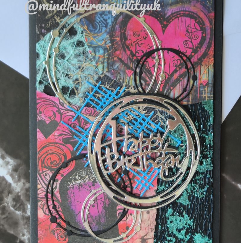 Chaos Graffiti Inspired Handmade Birthday Card | Urban Street Art Collection | Mixed Media Birthday Card | Contemporary Art Greeting Card | Unique Birthday Gift