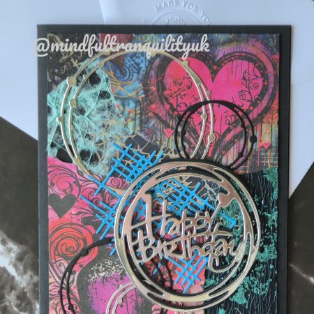 Chaos Graffiti Inspired Handmade Birthday Card | Urban Street Art Collection | Mixed Media Birthday Card | Contemporary Art Greeting Card | Unique Birthday Gift