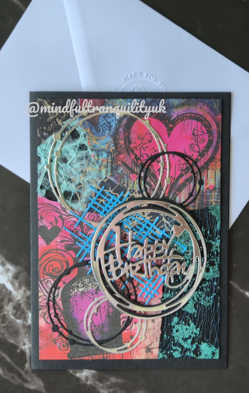 Chaos Graffiti Inspired Handmade Birthday Card | Urban Street Art Collection | Mixed Media Birthday Card | Contemporary Art Greeting Card | Unique Birthday Gift