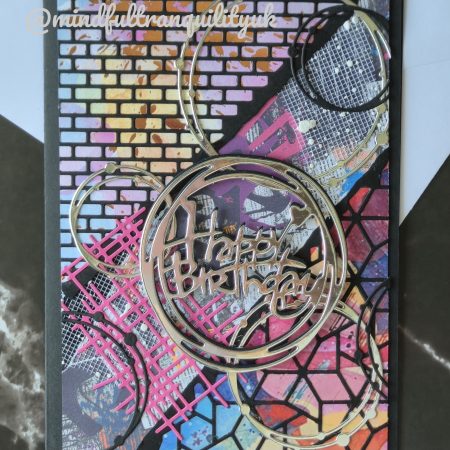 Chaos Graffiti Inspired Handmade Birthday Card | Urban Street Art Collection | Mixed Media Birthday Card | Contemporary Art Greeting Card | Unique Birthday Gift