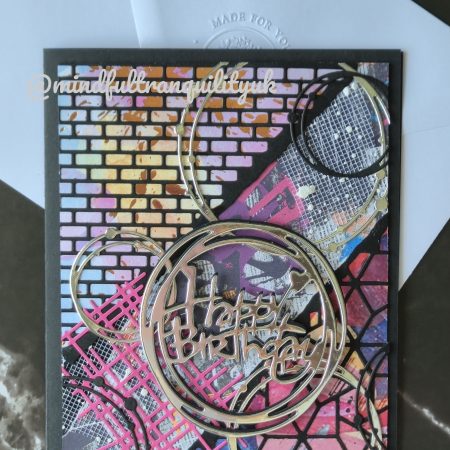 Chaos Graffiti Inspired Handmade Birthday Card | Urban Street Art Collection | Mixed Media Birthday Card | Contemporary Art Greeting Card | Unique Birthday Gift
