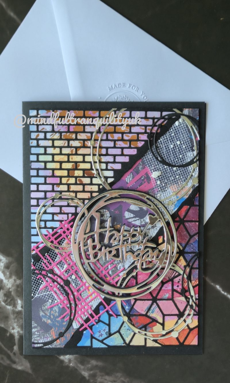 Chaos Graffiti Inspired Handmade Birthday Card | Urban Street Art Collection | Mixed Media Birthday Card | Contemporary Art Greeting Card | Unique Birthday Gift