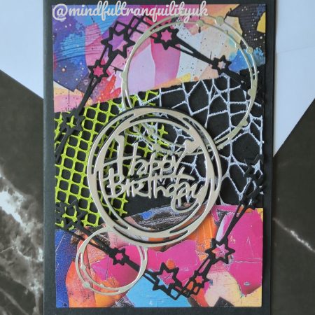 Chaos Graffiti Inspired Handmade Birthday Card | Urban Street Art Collection | Mixed Media Birthday Card | Contemporary Art Greeting Card | Unique Birthday Gift