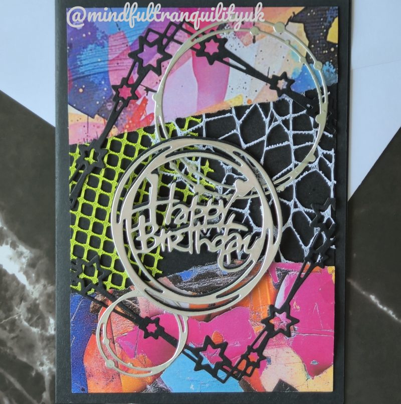 Chaos Graffiti Inspired Handmade Birthday Card | Urban Street Art Collection | Mixed Media Birthday Card | Contemporary Art Greeting Card | Unique Birthday Gift