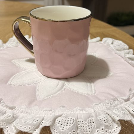 Plate pad /Floral Quilted