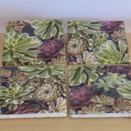 Set of Four Marble Coasters - Various Designs