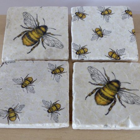 Set of Four Marble Coasters - Various Designs