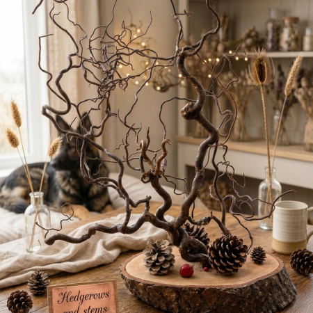 Natural Twisted Hazel Branch centrepiece