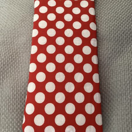 Red Polka Dot Fabric Lined Padded Glasses Case with Magnetic Fastener