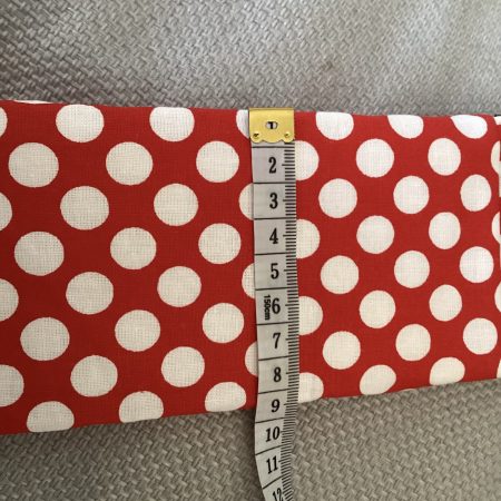 Red Polka Dot Fabric Lined Padded Glasses Case with Magnetic Fastener
