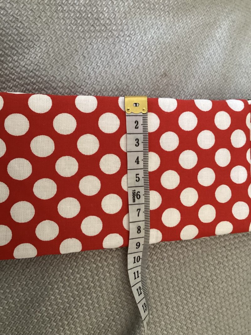 Red Polka Dot Fabric Lined Padded Glasses Case with Magnetic Fastener
