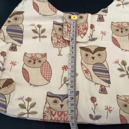 Really Cute Fabric Cream Owl Themed Phoebe Bag/Handbag/Shoulder Bag