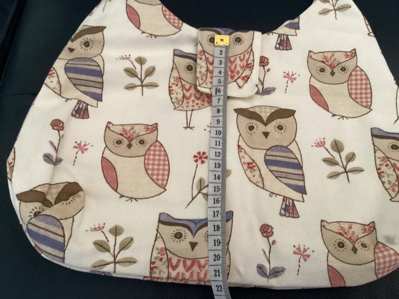 Really Cute Fabric Cream Owl Themed Phoebe Bag/Handbag/Shoulder Bag