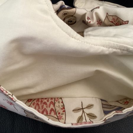Really Cute Fabric Cream Owl Themed Phoebe Bag/Handbag/Shoulder Bag