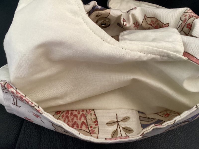 Really Cute Fabric Cream Owl Themed Phoebe Bag/Handbag/Shoulder Bag