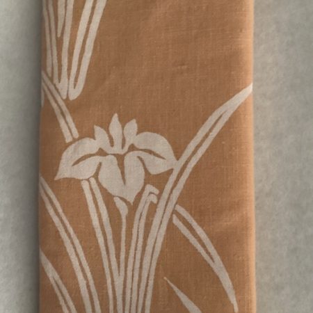 Orange Floral Fabric Padded Lined Glasses Case