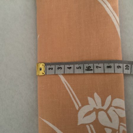 Orange Floral Fabric Padded Lined Glasses Case