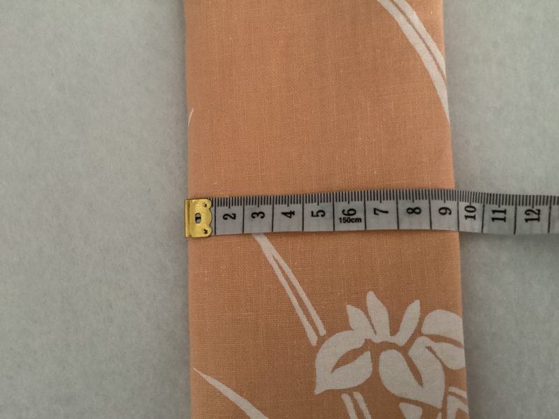Orange Floral Fabric Padded Lined Glasses Case