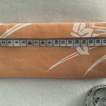 Orange Floral Fabric Padded Lined Glasses Case