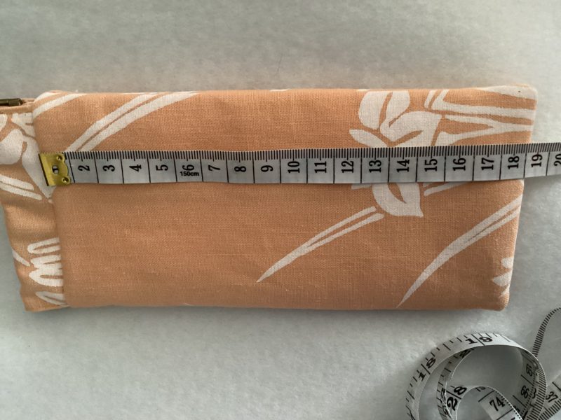 Orange Floral Fabric Padded Lined Glasses Case