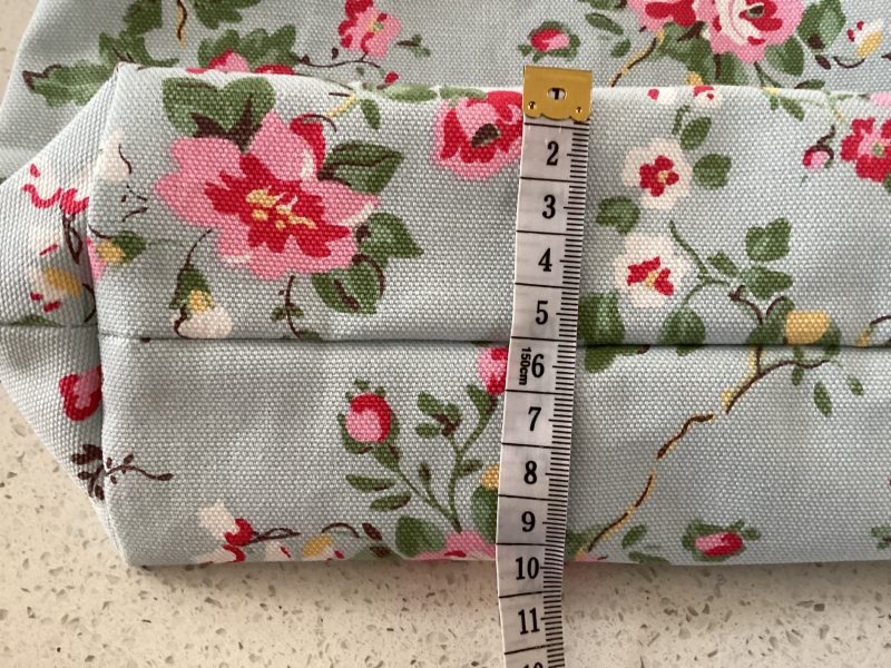 Beautiful Lined Bucket/Shoulder Bag Handmade using Cath Kidston Slate Blue Rose Fabric