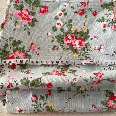 Beautiful Lined Bucket/Shoulder Bag Handmade using Cath Kidston Slate Blue Rose Fabric