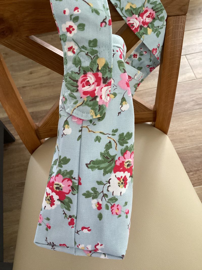 Beautiful Lined Bucket/Shoulder Bag Handmade using Cath Kidston Slate Blue Rose Fabric