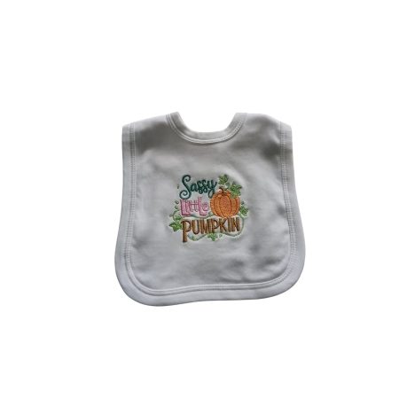 Sassy little pumpkin bib