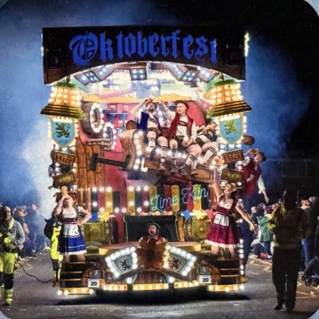 Oktoberfest Carnival Float Coaster - Cork Backed