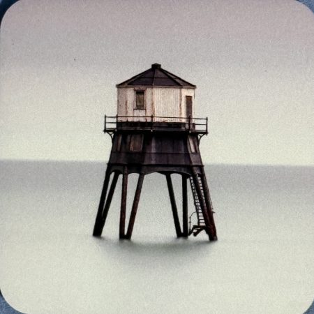 Dovercourt Low Lighthouse Coaster - cork backed