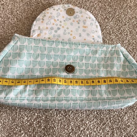 Cute Small Handcrafted Fabric Lined Pastel Boutique Purse With magnetic Fastener
