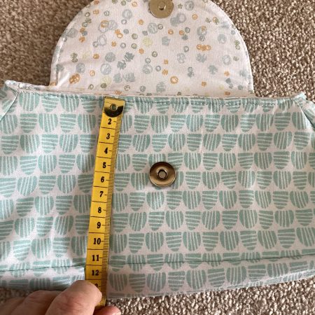 Cute Small Handcrafted Fabric Lined Pastel Boutique Purse With magnetic Fastener