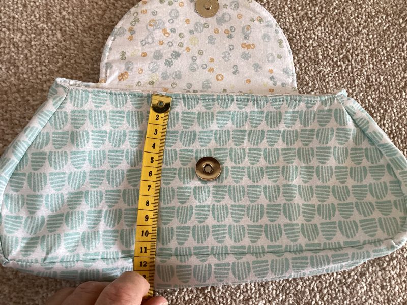 Cute Small Handcrafted Fabric Lined Pastel Boutique Purse With magnetic Fastener