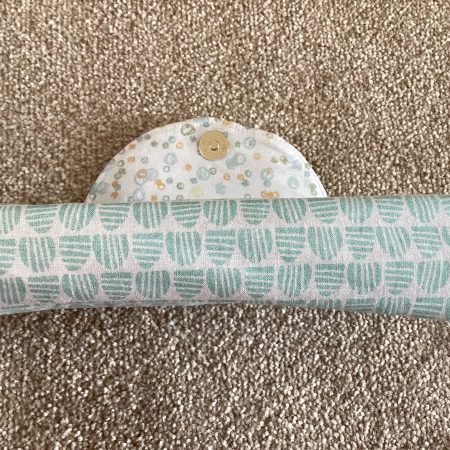 Cute Small Handcrafted Fabric Lined Pastel Boutique Purse With magnetic Fastener