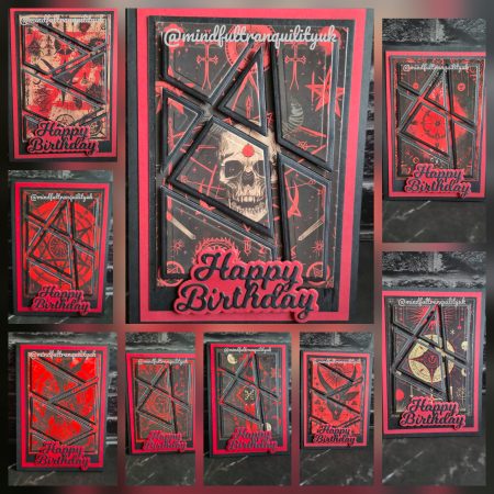 Ruby Witchcraft Gothic Handmade Birthday Card | Alternative Birthday Card | Dark Demonica Collection