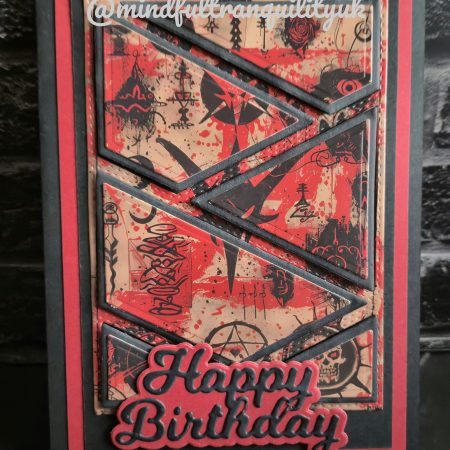 Ruby Witchcraft Gothic Handmade Birthday Card | Alternative Birthday Card | Dark Demonica Collection