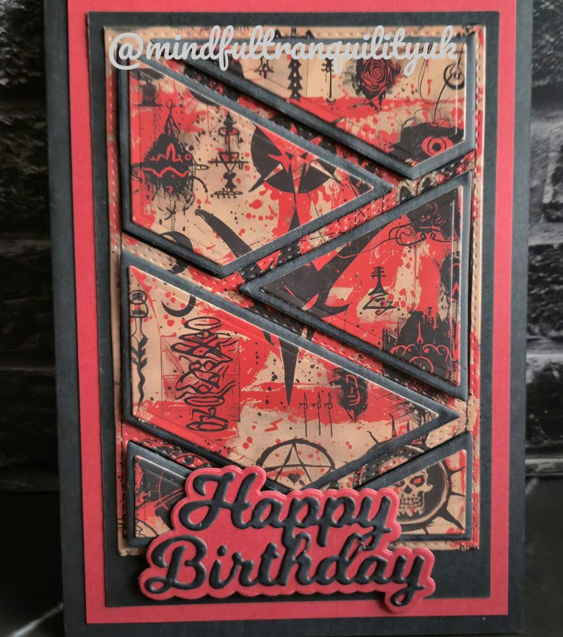 Ruby Witchcraft Gothic Handmade Birthday Card | Alternative Birthday Card | Dark Demonica Collection