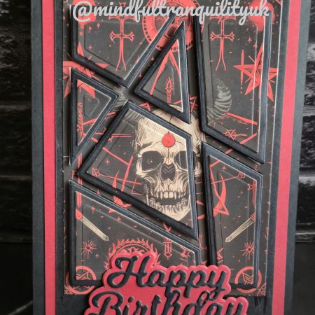 Ruby Witchcraft Gothic Handmade Birthday Card | Alternative Birthday Card | Dark Demonica Collection