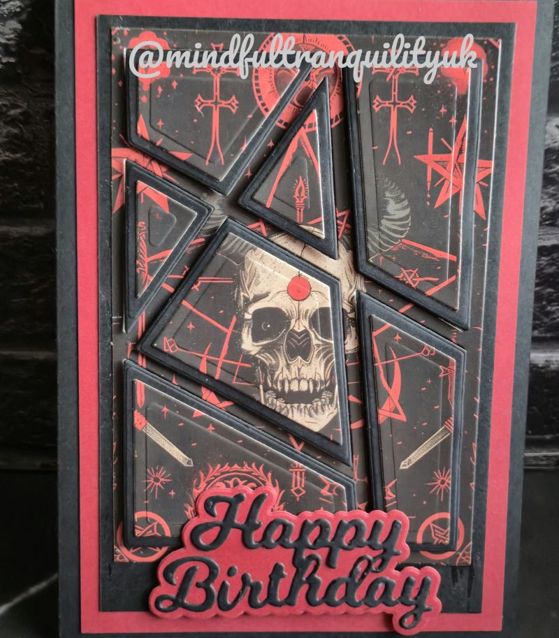 Ruby Witchcraft Gothic Handmade Birthday Card | Alternative Birthday Card | Dark Demonica Collection