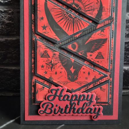 Ruby Witchcraft Gothic Handmade Birthday Card | Alternative Birthday Card | Dark Demonica Collection