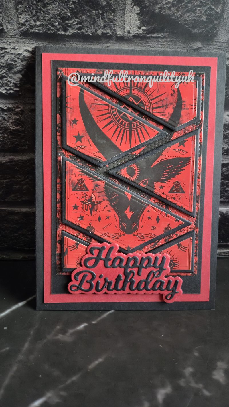 Ruby Witchcraft Gothic Handmade Birthday Card | Alternative Birthday Card | Dark Demonica Collection