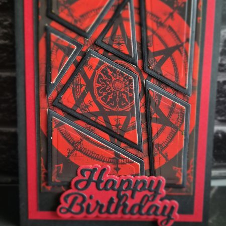 Ruby Witchcraft Gothic Handmade Birthday Card | Alternative Birthday Card | Dark Demonica Collection