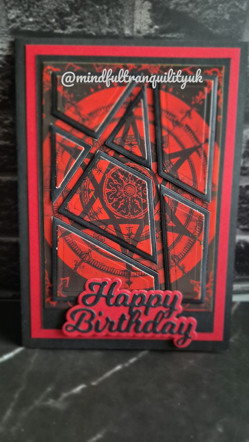 Ruby Witchcraft Gothic Handmade Birthday Card | Alternative Birthday Card | Dark Demonica Collection