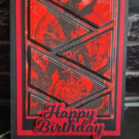 Ruby Witchcraft Gothic Handmade Birthday Card | Alternative Birthday Card | Dark Demonica Collection