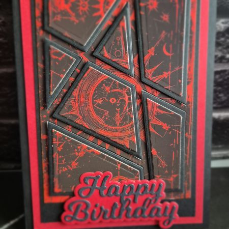 Ruby Witchcraft Gothic Handmade Birthday Card | Alternative Birthday Card | Dark Demonica Collection