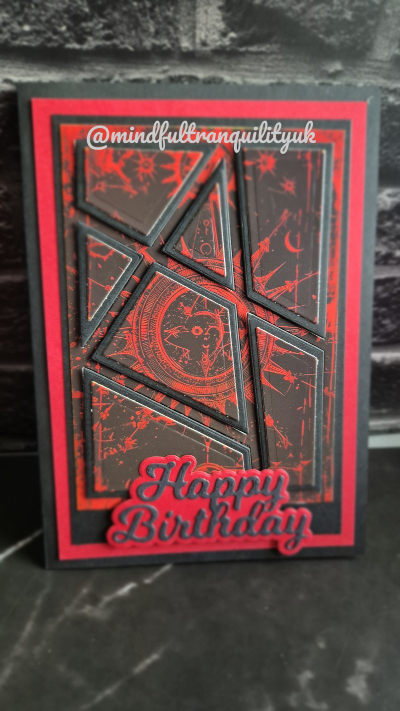 Ruby Witchcraft Gothic Handmade Birthday Card | Alternative Birthday Card | Dark Demonica Collection